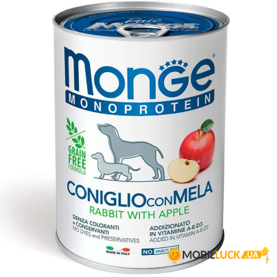    Monge Dog Fruit Monoprotein    400  (8009470014328)