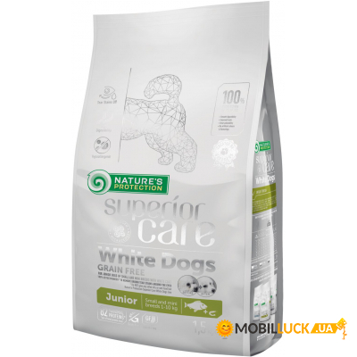     Nature's Protection NP Superior Care White Dogs Grain Free Junior Small and Mini (NPSC45829)