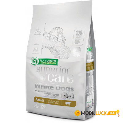     Nature's Protection NP Superior Care White Dogs Adult Small and Mini Breeds 1.5k (NPSC45663)
