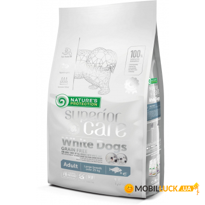     Nature's Protection NP Superior Care White Dogs Grain Free White Fish Adult Larg (NPSC46338)