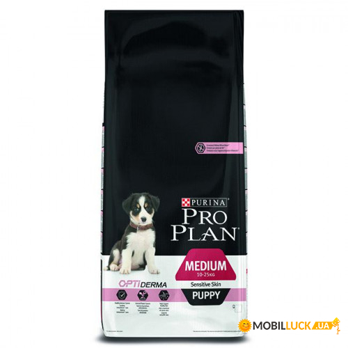   Purina Pro Plan Dog Medium Puppy OptiDerma    ,    , 12  115160