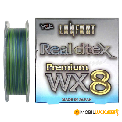  YGK Lonfort Real DTex X8 150m Multi Color 0.4/12lb (5545.00.50)
