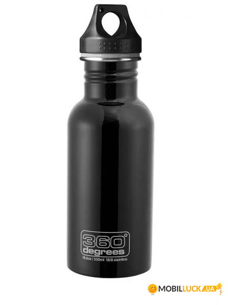 Sea To Summit Stainless Steel Bottle 550 ml Matte Black (1033-STS 360SSB550MTBK)