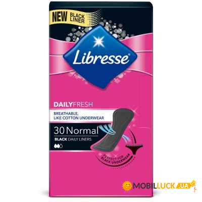   Libresse Daily Fresh Normal Black, 30  (7322540919516)