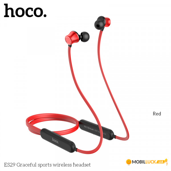  Hoco Bluetooth Graceful sports ES29 Red