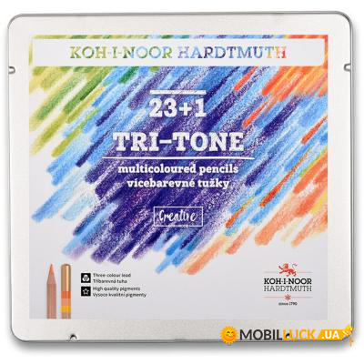   Koh-i-Noor Tri-Tone 23  + 1 -    (3444)
