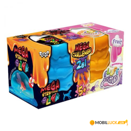   Danko Toys 2  1: Mega Stretch Slime & Fluffy Slime (FLS-03-01U)