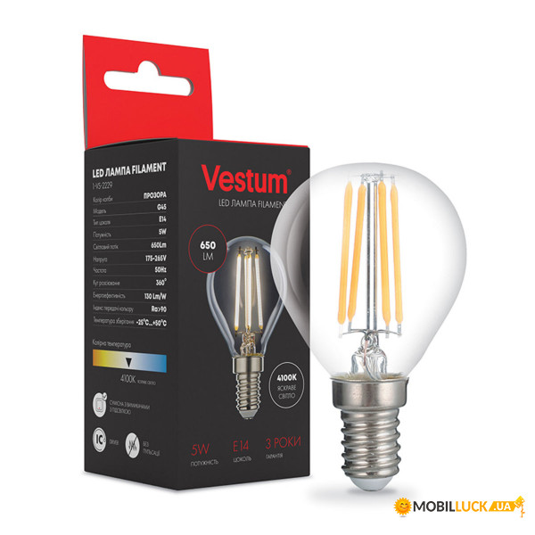   Vestum LED G45 14 5 220V 4100