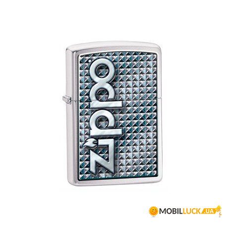  Zippo Classics 3D Abstract Emblem Brushed Chrome Zp28280  Zippo (21589)