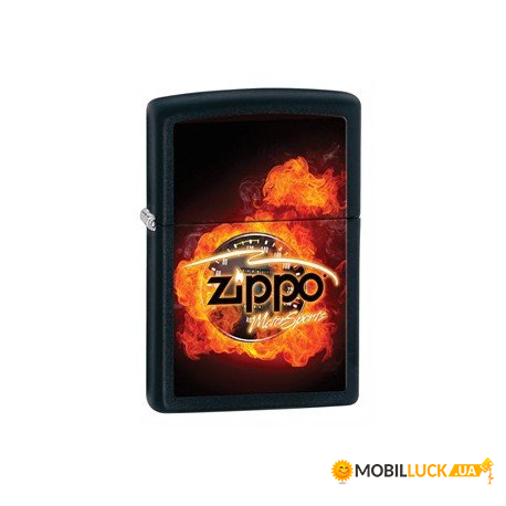  Zippo Classics MotorSports Black Matte Zp28335 (21611)