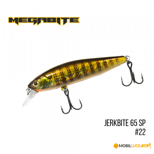  Megabite Jerkbite 65 SP (65 mm, 5.9 g, 1.0 m) (22)