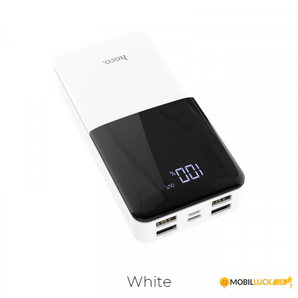   Hoco with digital display High Power J42A 20000mAh white (25106)