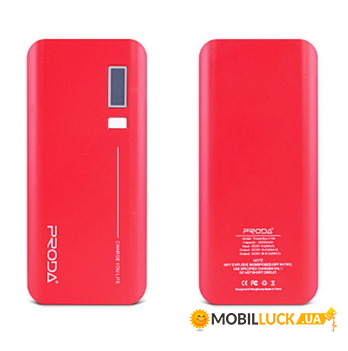  Power Box Remax Proda Jane 20000 mAh Red (8196RPPL6LCDV10i)