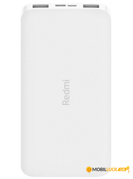    Xiaomi RedMi Power Bank 10000mAh |2.6A, 2USB/1Type-C| (PB100LZM/VXN4266CN) White (25010)