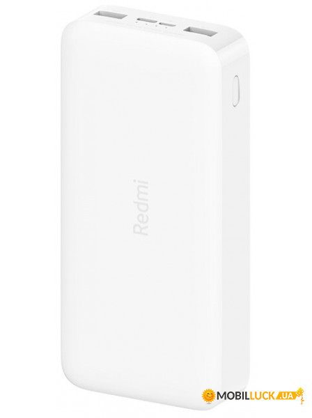    Xiaomi RedMi Power Bank 20000mAh |3.6A, 2USB/1Type-C, QC3.0| (PB200LZM/VXN4265CN) White (25011)