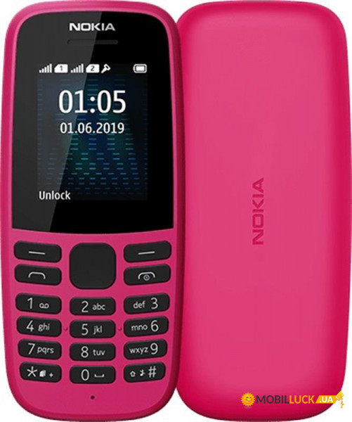   Nokia 105 2019 Dual Sim Pink