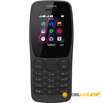   Nokia 110 DS Black (16NKLB01A07)