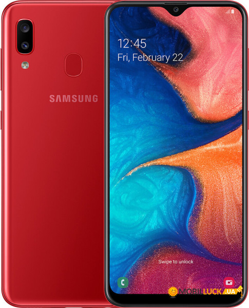  Samsung Galaxy A20 A205FD 3/32GB Red *CN