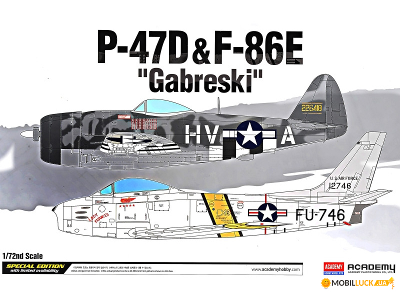 : P-47D  F-86E Gabreski ACADEMY (AC12530)