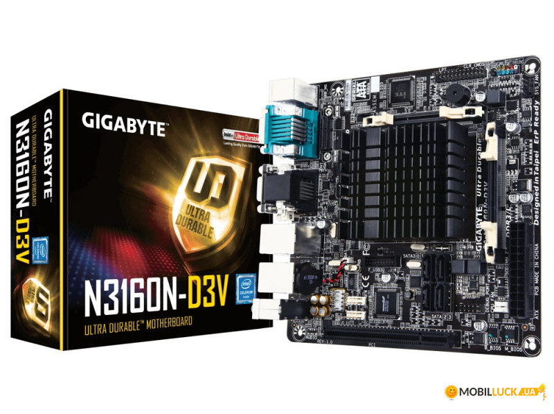   Gigabyte GA-N3160N-D3V Mini ITX