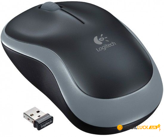  Logitech M185 Wireless Mouse swift grey (910-002238)