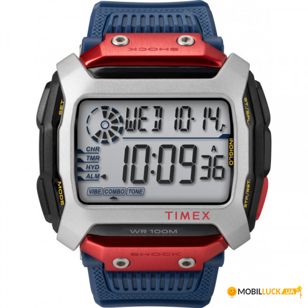   Timex EXPEDITION CAT Command Shock Red Bull Tx5m20800 