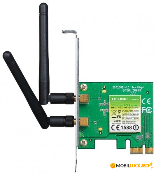   PCI-E TP-LINK TL-WN881ND Wi-Fi 802.11g/n 300Mb, 2  
