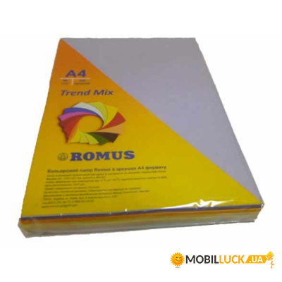  Romus A4 80 /2 250sh 5colors Mix Trend (R50904)