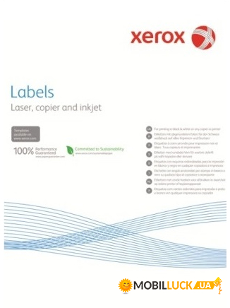  Xerox Mono Laser 65UP Rounded 38.1x21.2mm 100 (003R93177)