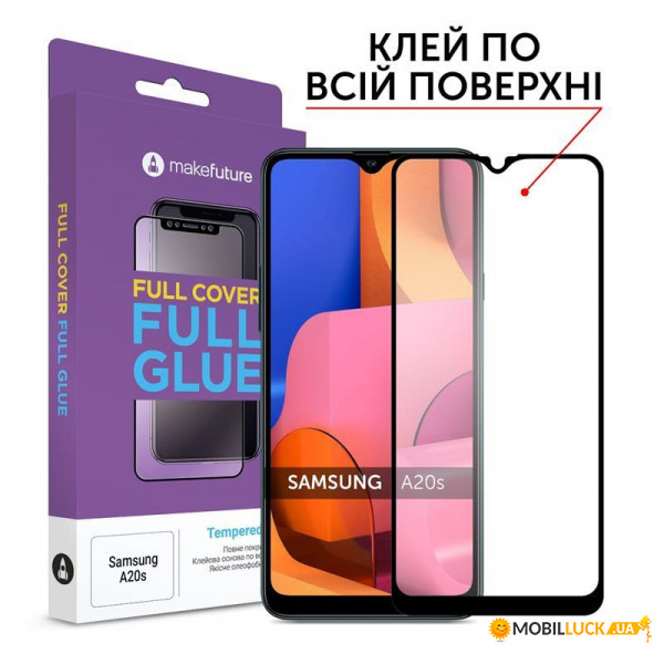   MakeFuture Samsung Galaxy A20s SM-A207 Full Cover Full Glue, 0.33 mm (MGF-SA20S)