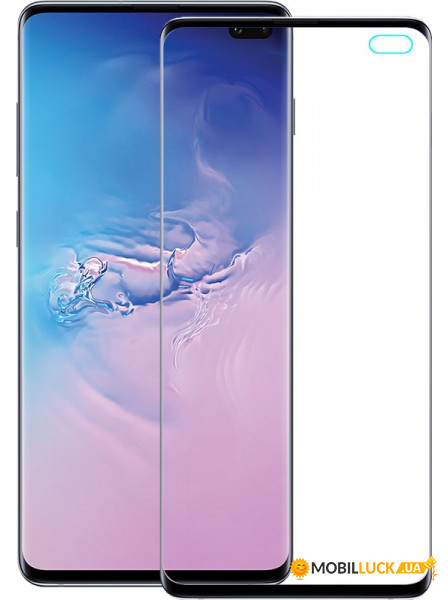   Mocolo 3D Full Cover Tempered Glass Samsung Galaxy S10 Black