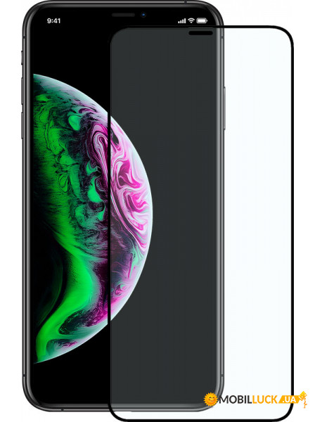   Mocolo 3D Full Cover Tempered Glass iPhone Xs Max Black