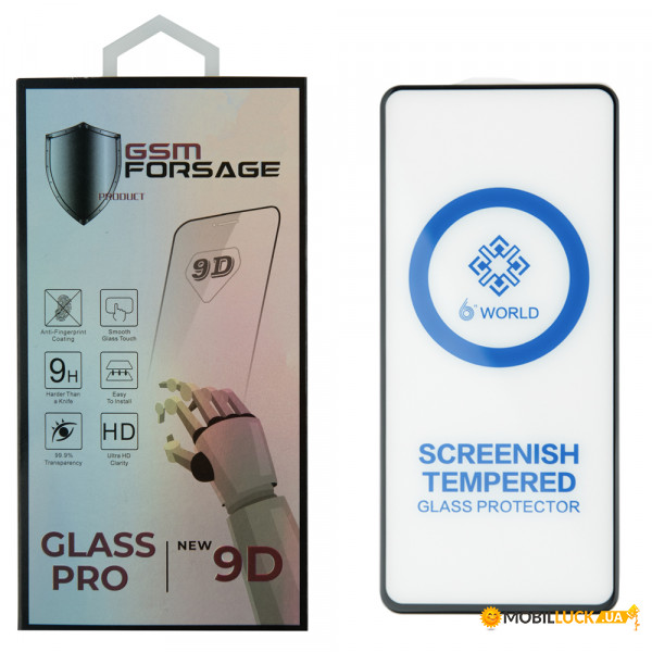   Premium Tempered Glass  Xiaomi Redmi Note 9S / Redmi Note 9 Pro (6.67) Black