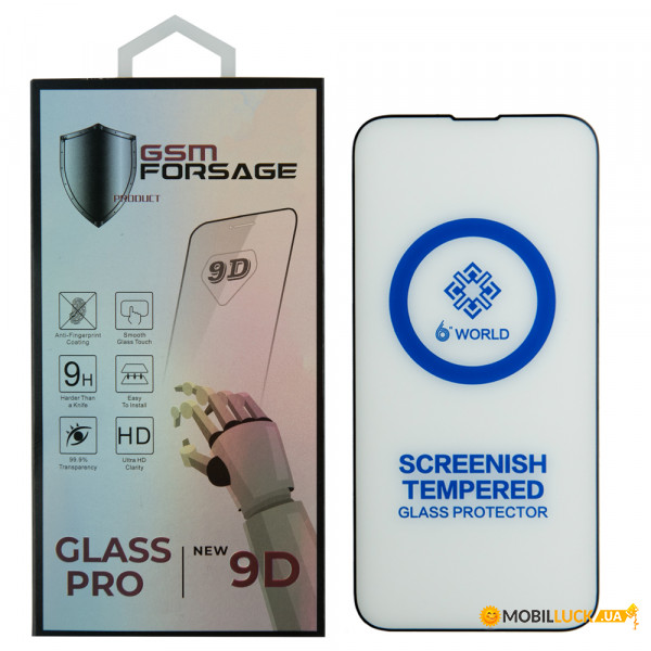   Premium Tempered Glass  iPhone 13 Pro Max / iPhone 14 Plus (6.7) Black
