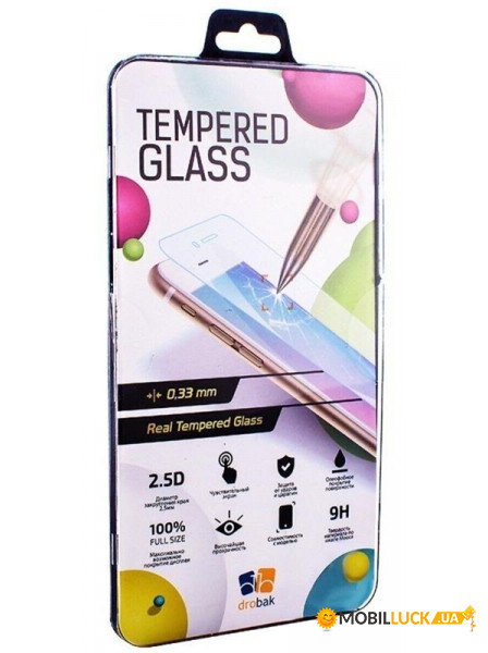   Drobak Tempered Glass Tecno Camon 16 SE (CE7j) Black (464654)