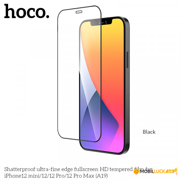   Hoco A19  iPhone 12/12 Pro 6.1 Black (20689)