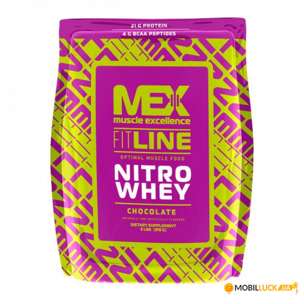   Mex Nutrition Fit Line Nitro Whey 70 protein 910g Chocolate