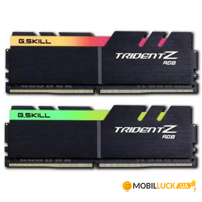     DDR4 16GB (2x8GB) 3600 MHz TridentZ RGB Black G.Skill (F4-3600C19D-16GTZRB)