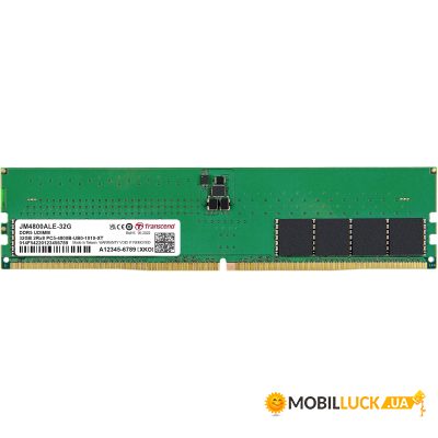     DDR5 32GB 4800 MHz JetRam Transcend (JM4800ALE-32G)