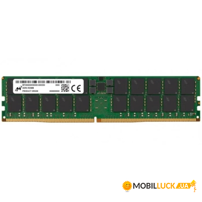     Micron DDR5 RDIMM 64GB 2Rx4 4800 CL40 (16Gbit) (Single Pack) (MTC40F2046S1RC48BR)
