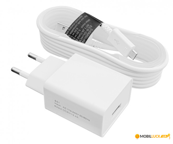    LogicPower 1USB 2.4A -012 White (LP9624) + cable MicroUSB