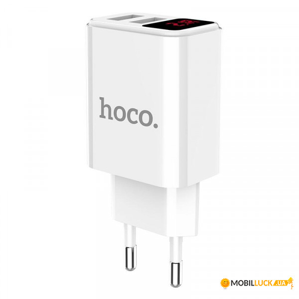    2USB Hoco C63A LCD 2.1A White