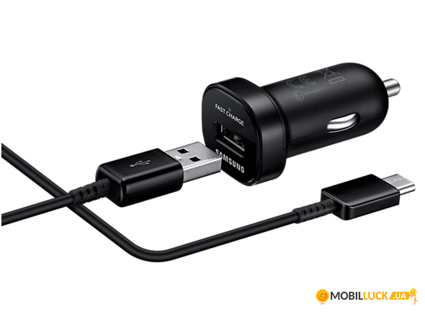    Samsung Fast Charge Mini 1USB 2A Black + cable Type-C