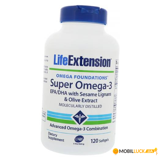   Life Extension Super Omega-3 120  (67346002)