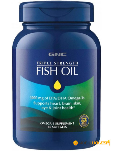   GNC Triple Strength Fish Oil 60  (4384303392)