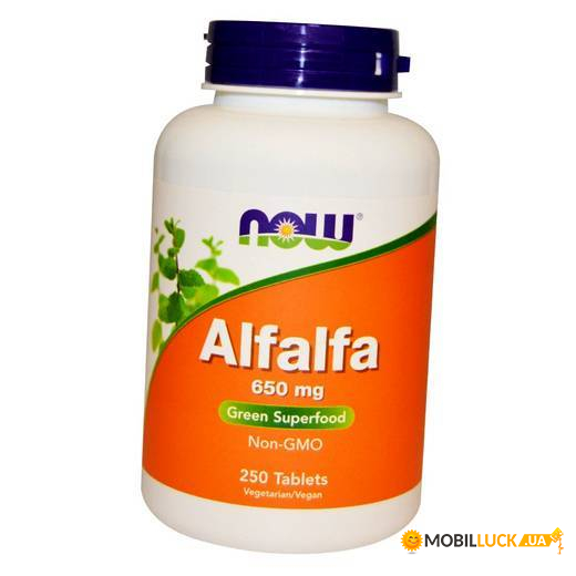   NOW Alfalfa 650 mg Tablets 250  (4384301977)