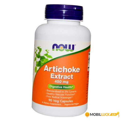   NOW Artichoke Extract 450 mg Capsules 90  (4384301978)