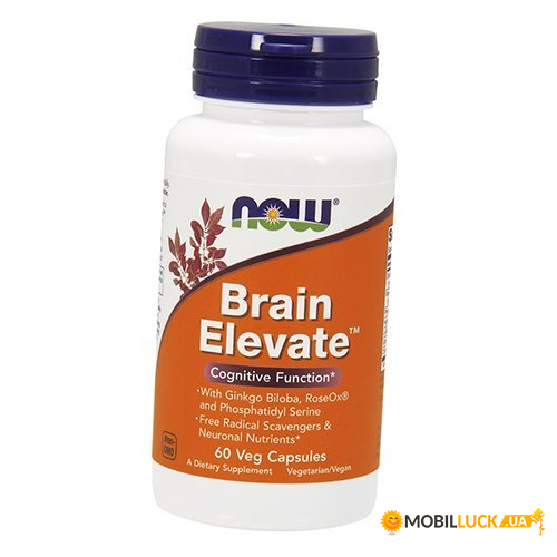  NOW Brain Elevate Veg Capsules 60  (4384301385)