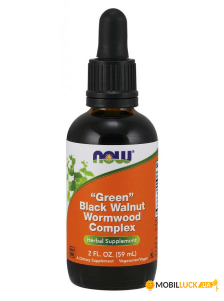   NOW Green Black Walnut Wormwood Complex Liquid 59    (4384301980)