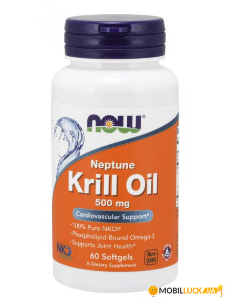  NOW Neptune Krill Oil 500 mg Softgels 60  (4384302621)